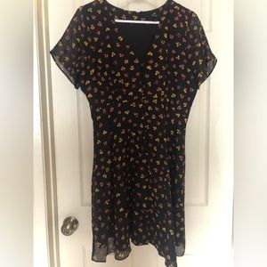 Women’s size 6 Madewell dress. Silk, lined. Short sleeve.